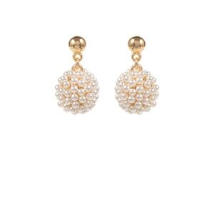 Pearl Ball Dangling Earrings